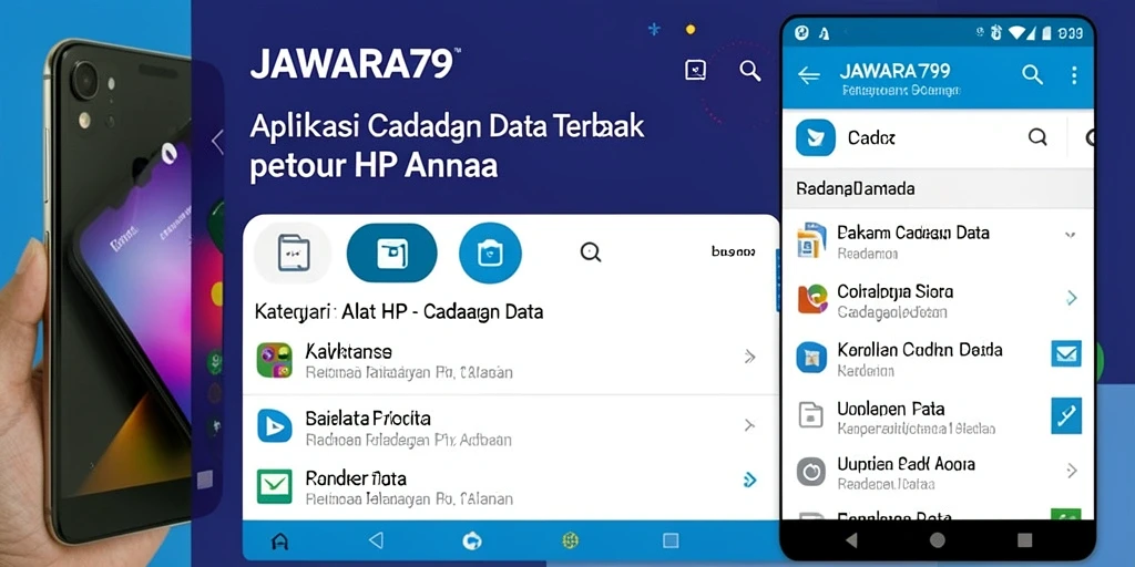 Antarmuka JAWARA79 yang simpel dan fungsional untuk cadangan data.