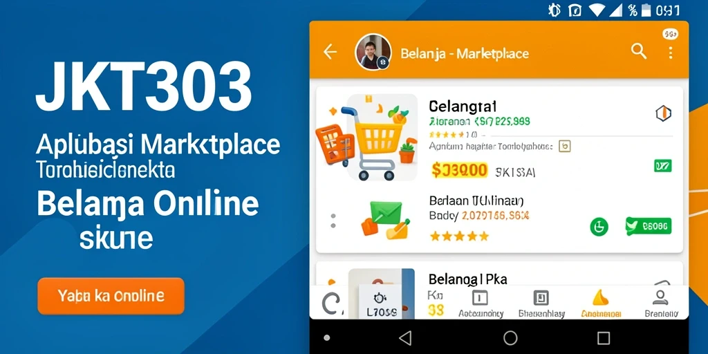 Antarmuka aplikasi JKT303 yang sederhana dan fungsional.