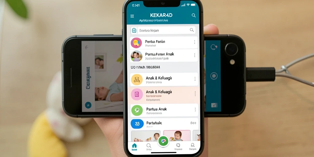 Tampilan antarmuka KEKAR4D yang ramah pengguna untuk Pantau Anak.